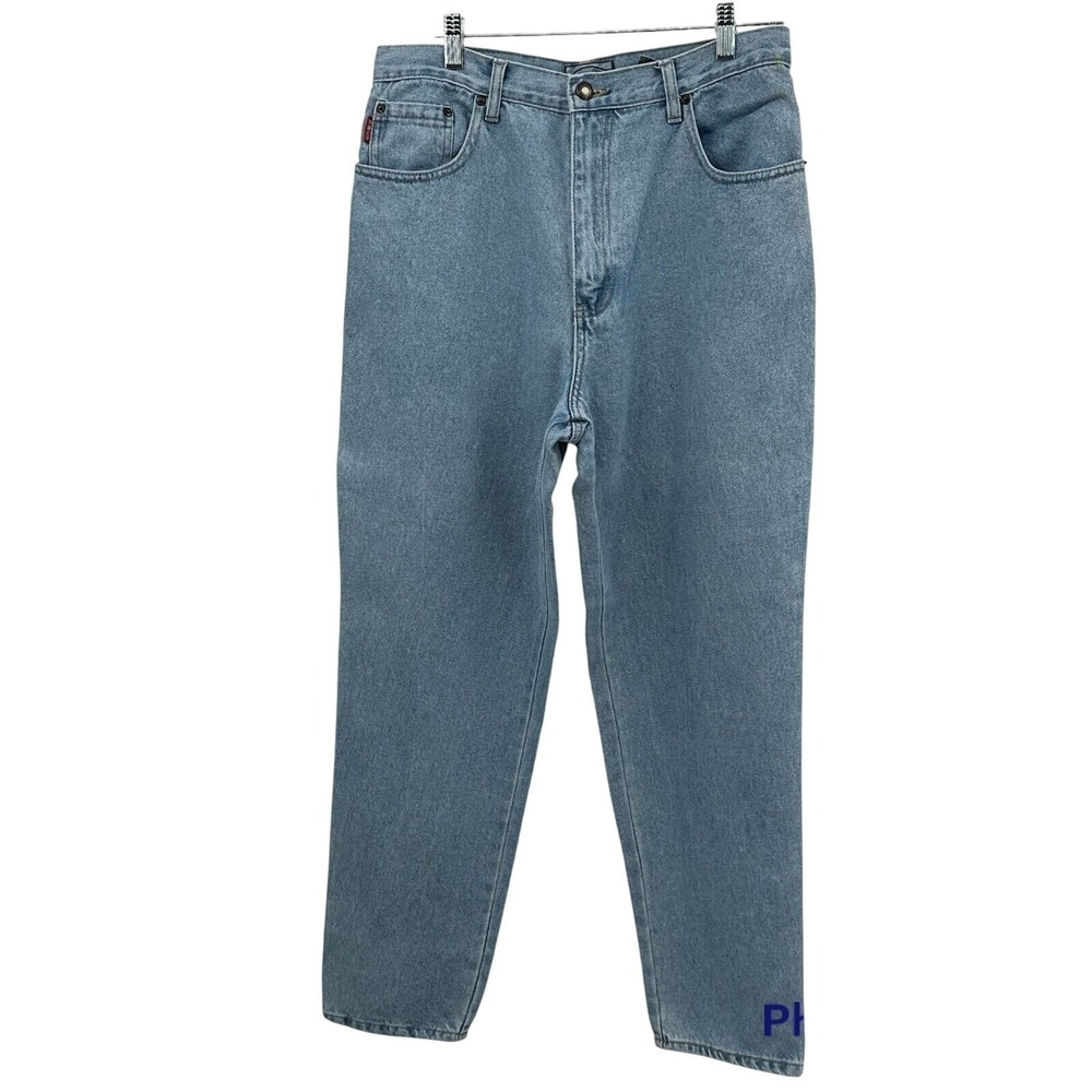 Bugle Boy for Her Light Wash Denim Jeans Short Baggy Staple Y2K Women's Size 14
